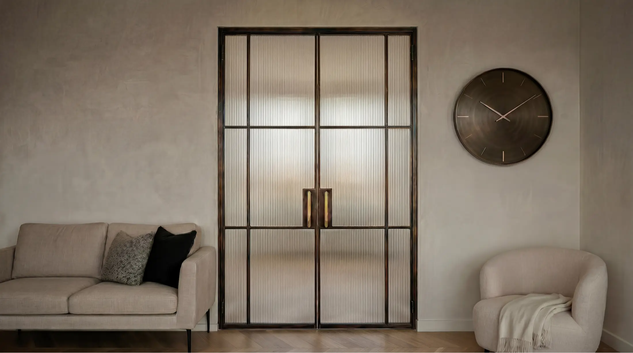 Artell office reception area ready to welcome clients for steel door design consultations