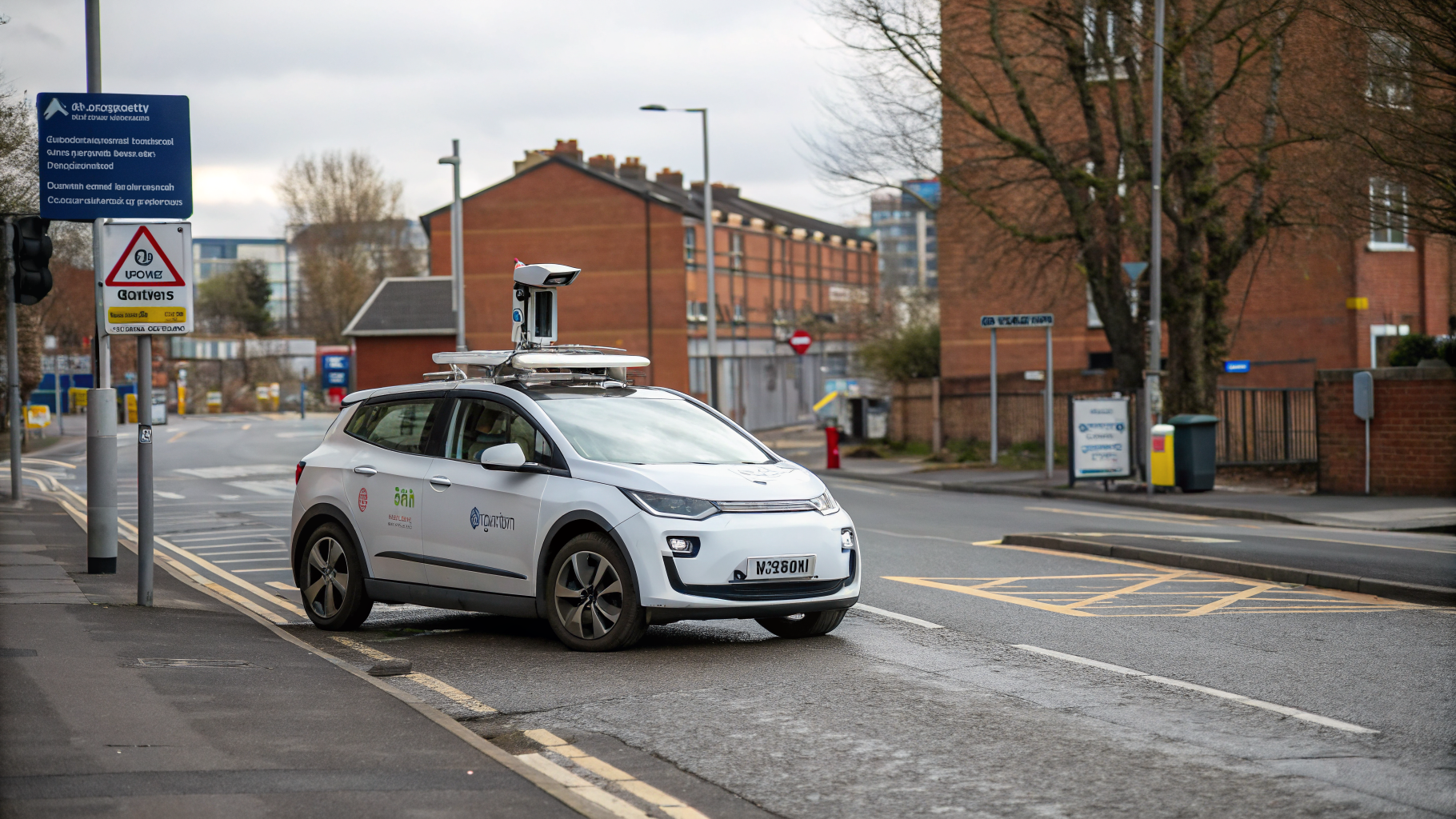 Modern automatic transmission vehicle used for driving instruction on Birmingham roads no humans appears in the image